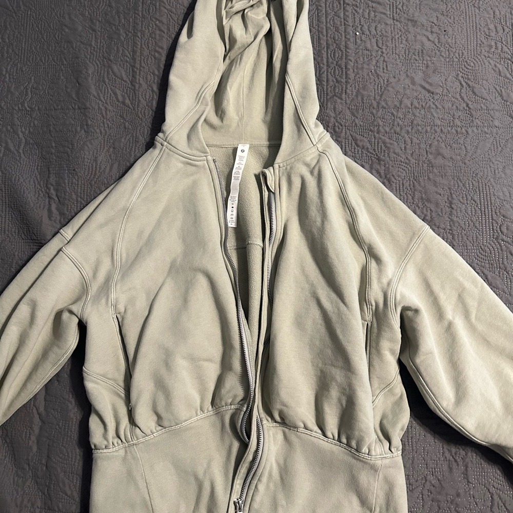 lululemon athletica Gray Hooded Jacket